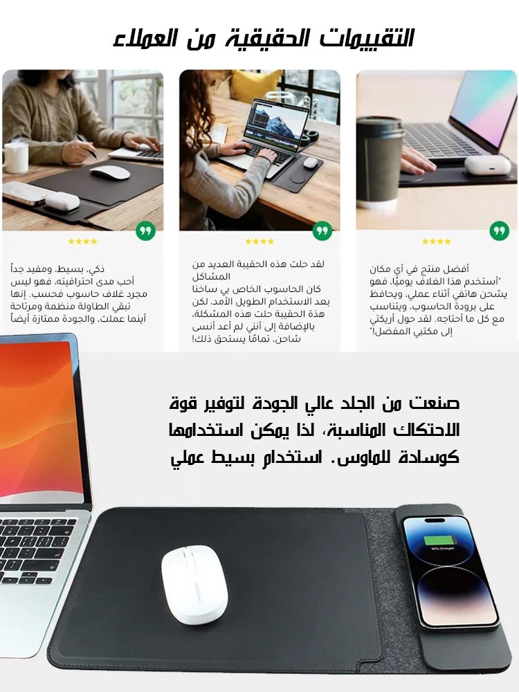 BA2484 | حقيبة حاسوب محمولة عصرية مع شحن لاسلكي سريع -v4