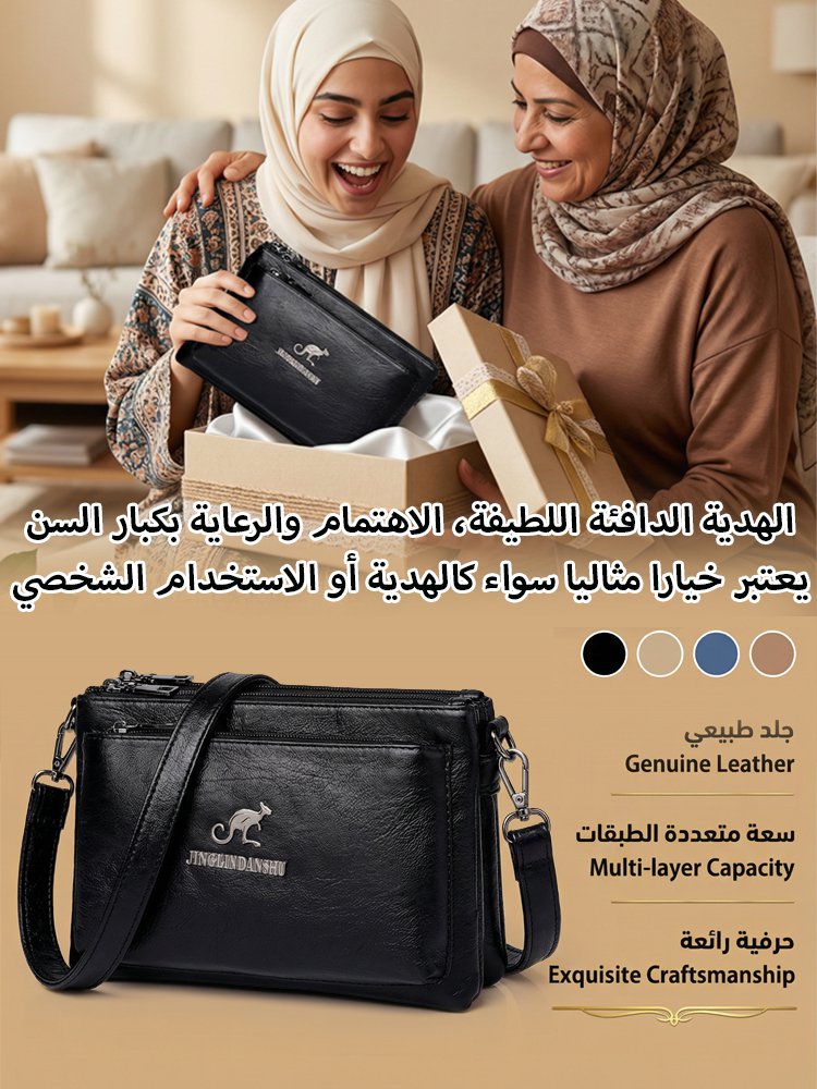 WB2590 | 【مجموعة الحذاء والحقيبة】 حقيبة كتف نسائية متعددة الطبقات بأسلوب جديد -v4