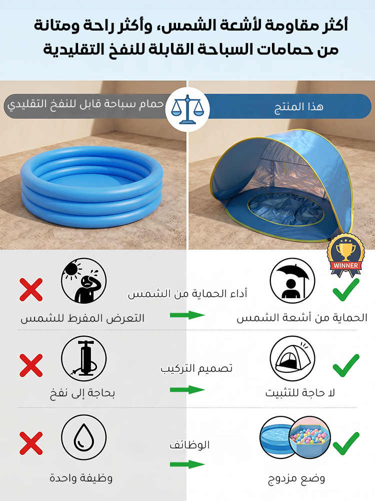 WJ2589 | خيمة مسبح أطفال واقية من الشمس للألعاب الخارجية -v4 WJ2589 | خيمة مسبح أطفال واقية من الشمس للألعاب الخارجية -v4