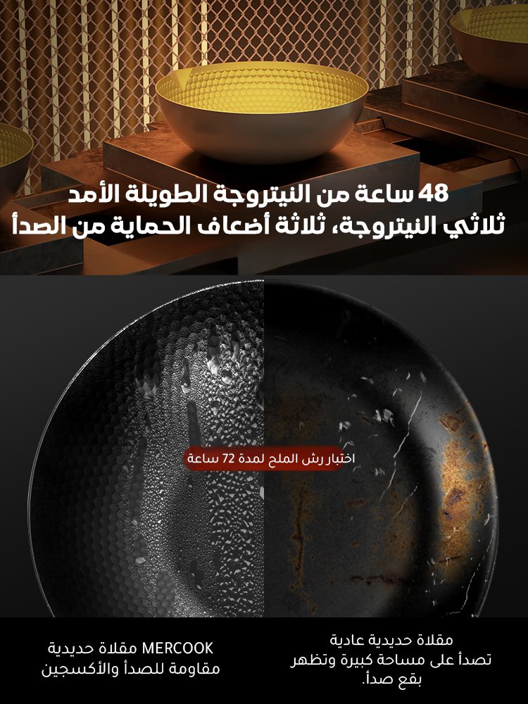 HM319ZHCD | مقلاة عميقة صحية مانعة للالتصاق بدون الطلاء (حديد نقي، توفير عنصر الحديد للجسم ) -v4 HM319ZHCD | مقلاة عميقة صحية مانعة للالتصاق بدون الطلاء (حديد نقي، توفير عنصر الحديد للجسم ) -v4
