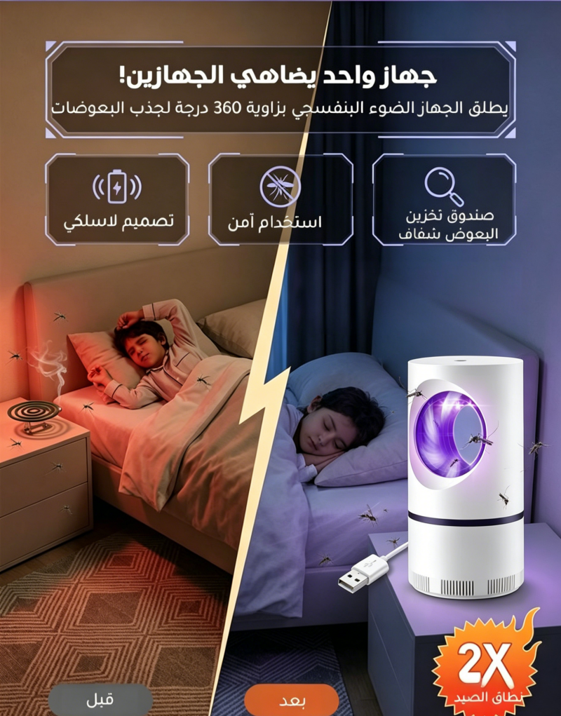 HM2443I | جهاز منزلي ومطاعم لطرد وقتل البعوض والذباب -v4