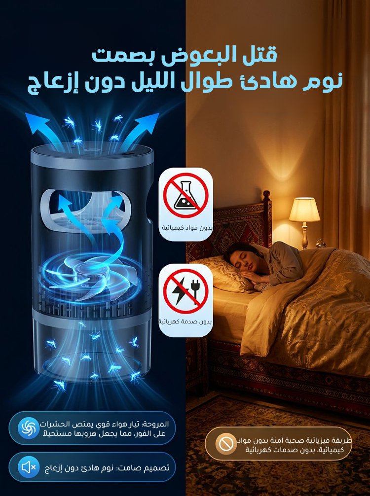 HM2443I | جهاز منزلي ومطاعم لطرد وقتل البعوض والذباب -v4