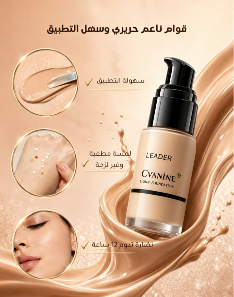 CCS38L| لمسة نهائية تدوم طويلاً، تخلق مظهرًا طبيعيًا غير لامع، وتغطية عالية لإخفاء العيوب بشكل فعال - كريم أساس سائل يدوم طويلاً وخالٍ من العيوب. -v4 CCS38L| لمسة نهائية تدوم طويلاً، تخلق مظهرًا طبيعيًا غير لامع، وتغطية عالية لإخفاء العيوب بشكل فعال - كريم أساس سائل يدوم طويلاً وخالٍ من العيوب. -v4