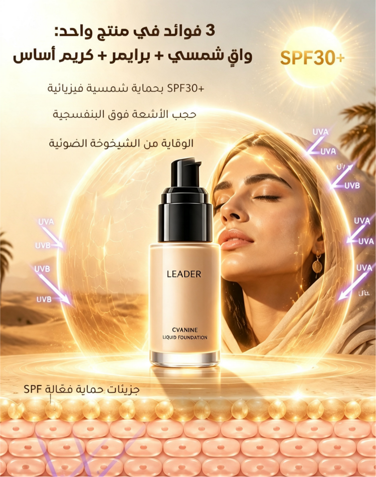 CCS38L| لمسة نهائية تدوم طويلاً، تخلق مظهرًا طبيعيًا غير لامع، وتغطية عالية لإخفاء العيوب بشكل فعال - كريم أساس سائل يدوم طويلاً وخالٍ من العيوب. -v4 CCS38L| لمسة نهائية تدوم طويلاً، تخلق مظهرًا طبيعيًا غير لامع، وتغطية عالية لإخفاء العيوب بشكل فعال - كريم أساس سائل يدوم طويلاً وخالٍ من العيوب. -v4