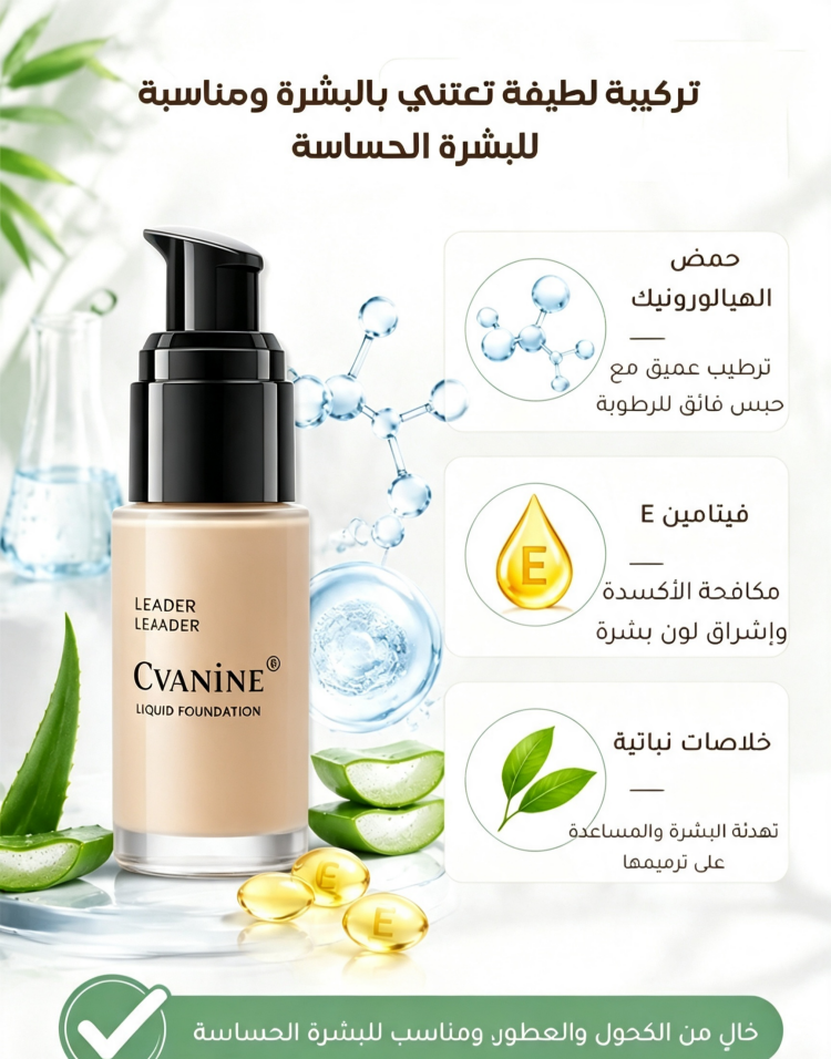 CCS38L| لمسة نهائية تدوم طويلاً، تخلق مظهرًا طبيعيًا غير لامع، وتغطية عالية لإخفاء العيوب بشكل فعال - كريم أساس سائل يدوم طويلاً وخالٍ من العيوب. -v4 CCS38L| لمسة نهائية تدوم طويلاً، تخلق مظهرًا طبيعيًا غير لامع، وتغطية عالية لإخفاء العيوب بشكل فعال - كريم أساس سائل يدوم طويلاً وخالٍ من العيوب. -v4