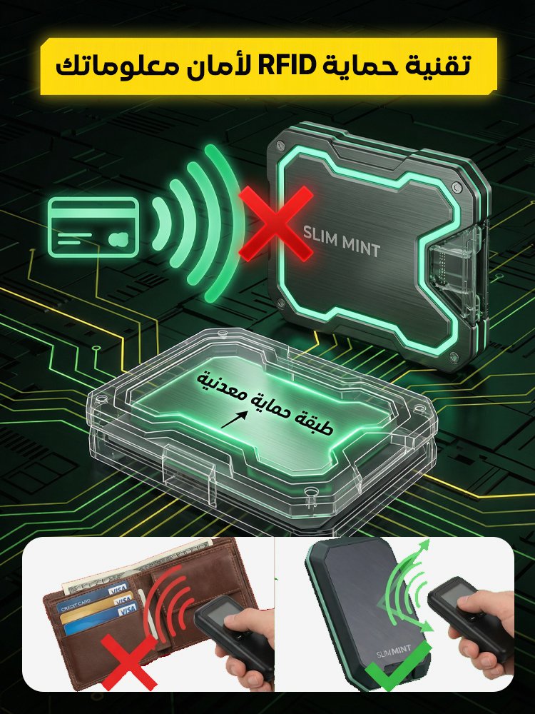 BA2455Q | محفظة ألمانية ذكية فائقة النحافة ومضادة للسرقة -v4 BA2455Q | محفظة ألمانية ذكية فائقة النحافة ومضادة للسرقة -v4