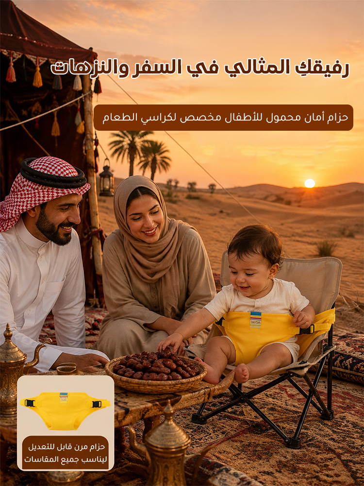 HM4592 | حزام أمان محمول للأطفال مخصص لكراسي الطعام 【ضروري للخروج والسفر】 -v4