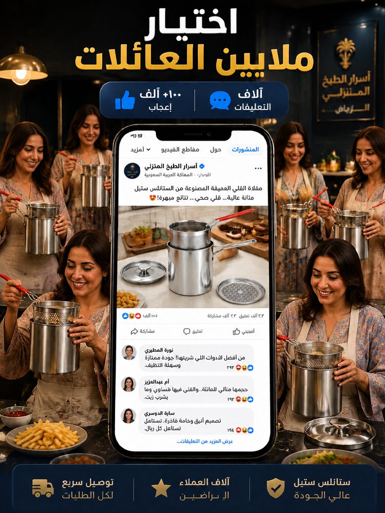 HM2622A | (توفير هائل للزيت) مقلاة عميقة متعددة الاستخدامات من الفولاذ المقاوم للصدأ 304 -V4