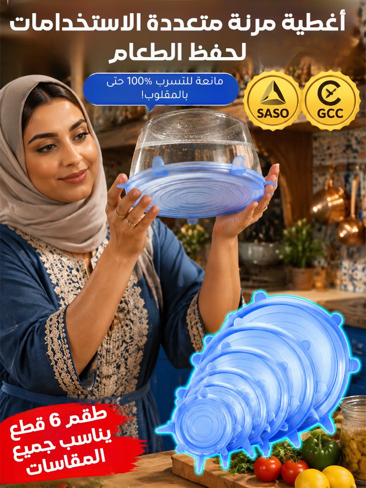 HM4604 | غطاء سيليكون لحفظ الطعام محكم الإغلاق -v4 HM4604 | غطاء سيليكون لحفظ الطعام محكم الإغلاق -v4