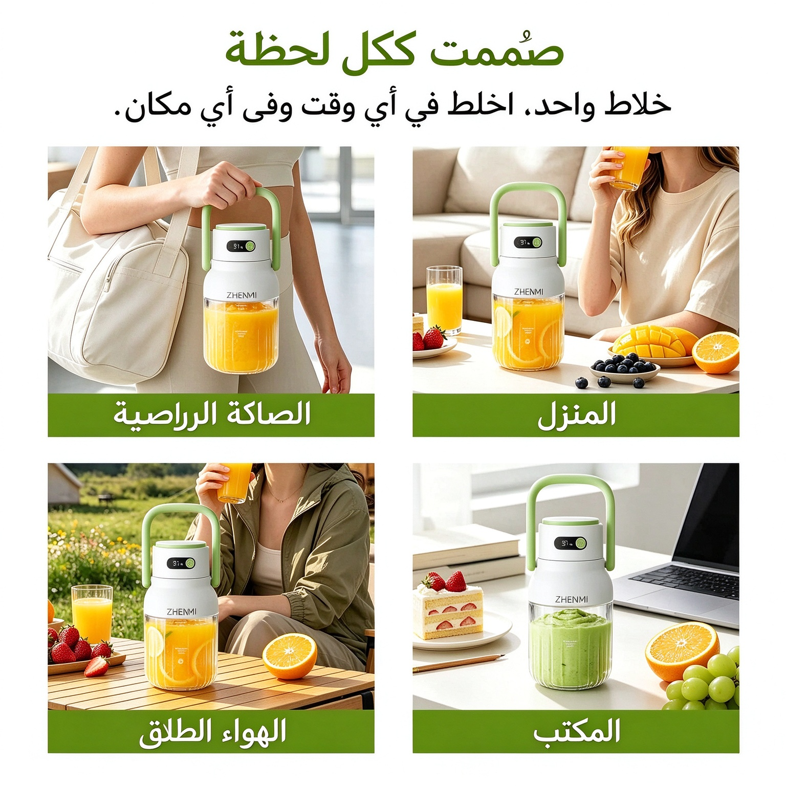 HM2710KC | خلاط محمول قابل لإعادة الشحن سعة 33 أونصة لسحق الثلج -v4