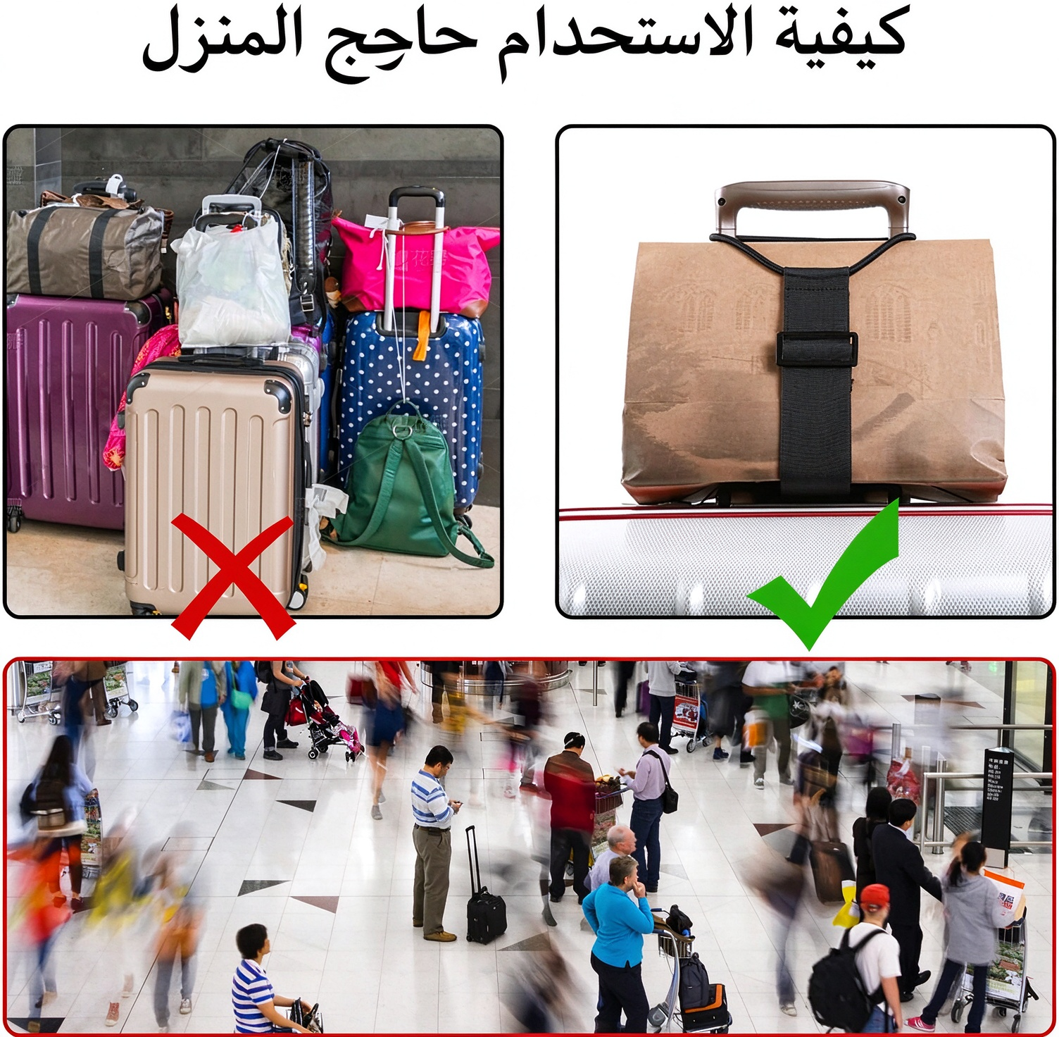 HM4609 | عبوتان من أحزمة الأمتعة متعددة الوظائف والمتينة والقابلة للتعديل -V4