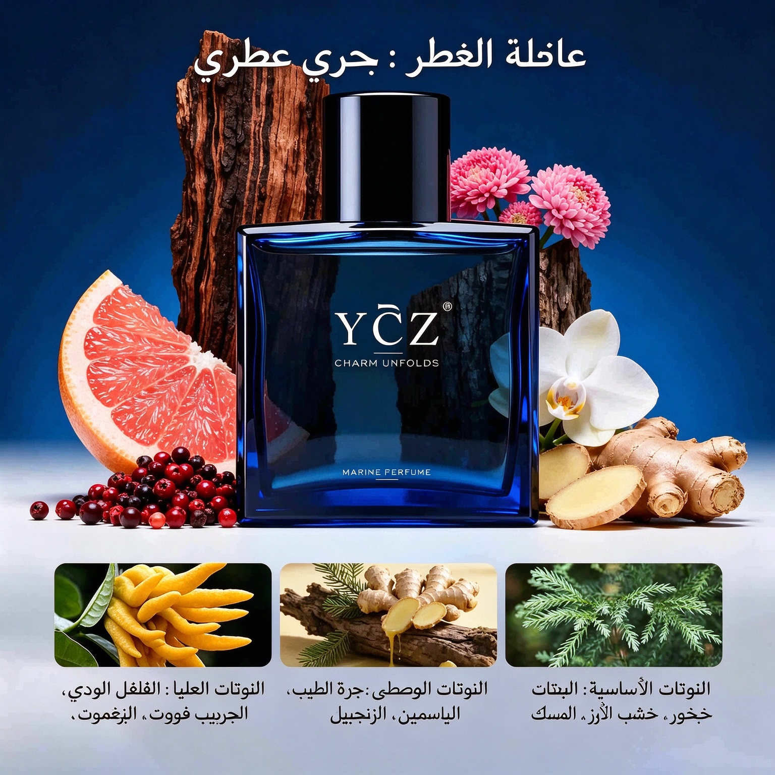 BE28KC | عطر ميدنايت مارين أو دو بارفان - عطر رجالي يدوم طويلاً -v4