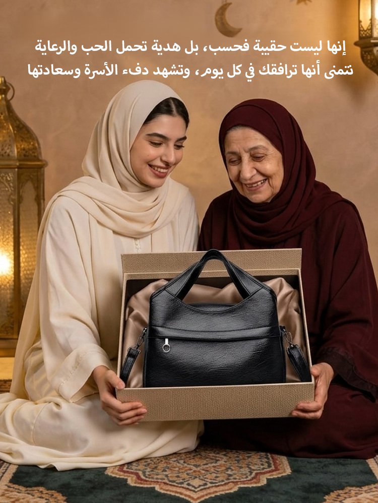 WB2597 | حقيبة كتف كبيرة السعة بستايل راقي بسيط -v4