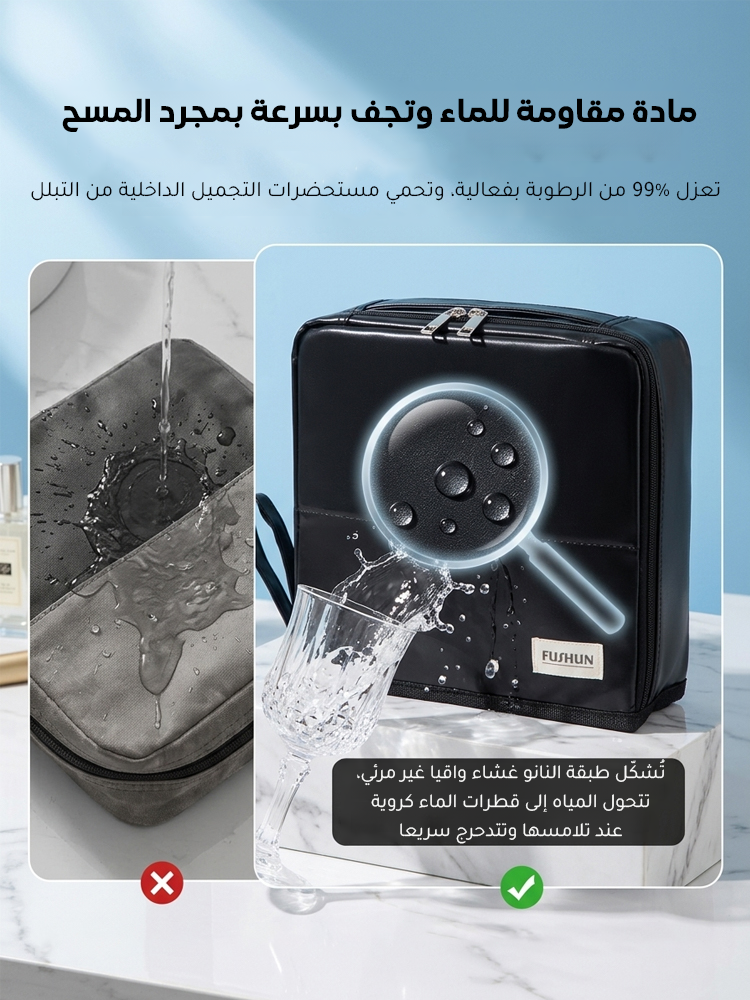 BA2496 | حقيبة مستحضرات تجميل قائمة محمولة بفتحة كبيرة -v4