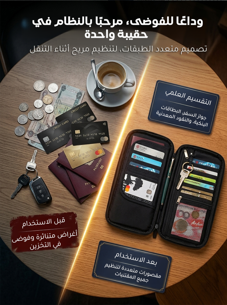 BA2497 | حافظة الوثائق والبطاقات من قماش أكسفورد السميك -v4