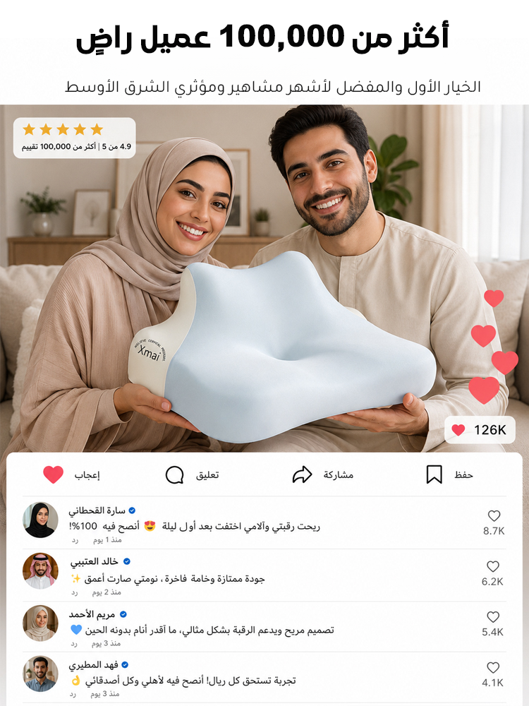 HM4500B | وسادة متعددة الوظائف من رغوة الذاكرة بطيئة الارتداد، لدعم الرقبة ومناسبة للنوم على البطن -v4 HM4500B | وسادة متعددة الوظائف من رغوة الذاكرة بطيئة الارتداد، لدعم الرقبة ومناسبة للنوم على البطن -v4